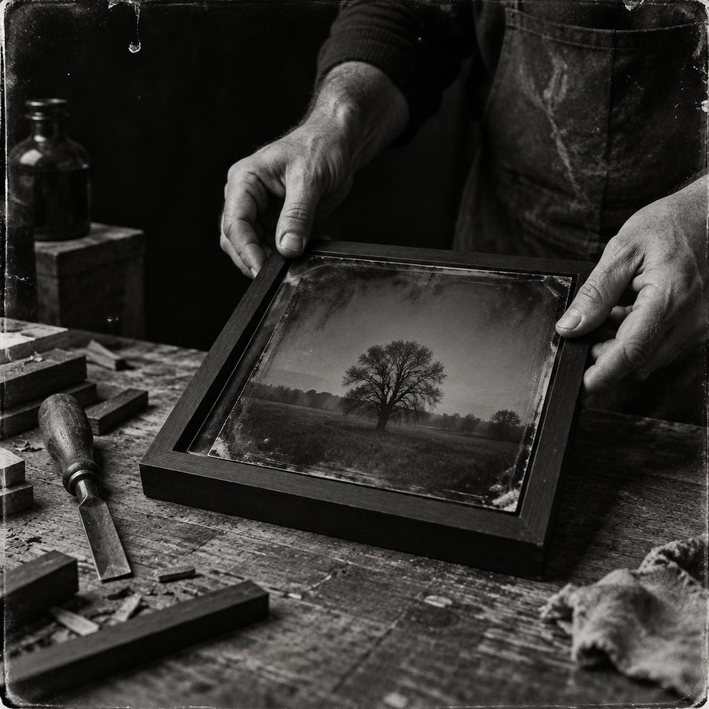 Frame — wet plate collodion process